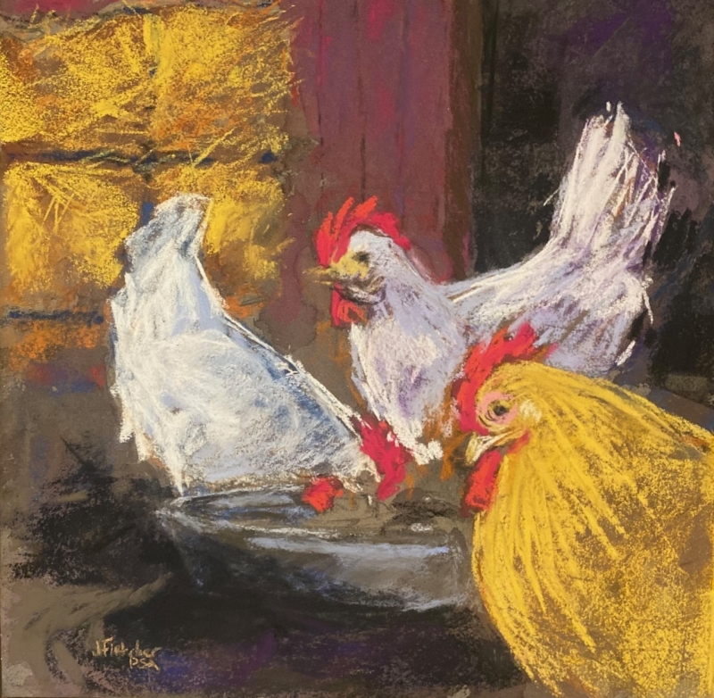 Hen Club by artist Julia Fletcher